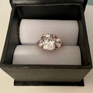5 Carat Simulated Diamond Rose Gold Engagement Ring
